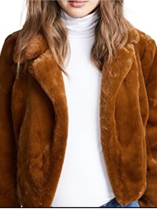 Philosophy Jackets & Blazers - NWT Plush Philosophy Faux Fur Jacket in Chestnut Brown Size M